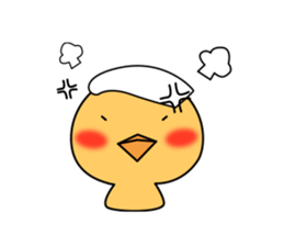 Hot spring chick sticker #1023492