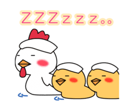 Hot spring chick sticker #1023501