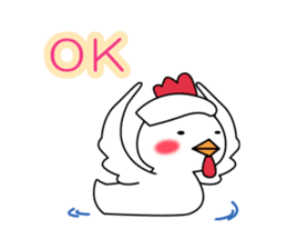 Hot spring chick sticker #1023508