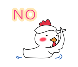 Hot spring chick sticker #1023509