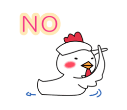 Hot spring chick sticker #1023509