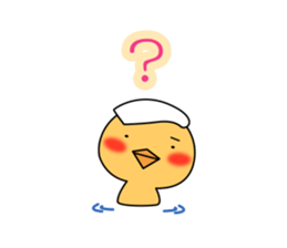 Hot spring chick sticker #1023510