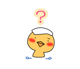 Hot spring chick sticker #1023510