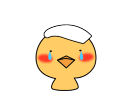 Hot spring chick sticker #1023511