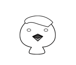 Hot spring chick sticker #1023523