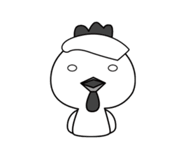 Hot spring chick sticker #1023524