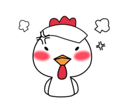 Hot spring chick sticker #1023526