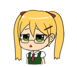 Chibi Style Girls - (ENG) sticker #1023975