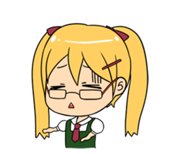 Chibi Style Girls - (ENG) sticker #1023976