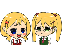 Chibi Style Girls - (ENG) sticker #1024004