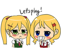 Chibi Style Girls - (ENG) sticker #1024005