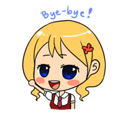 Chibi Style Girls - (ENG) sticker #1024006