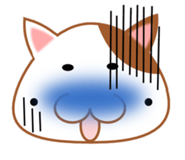 plain-looking cat Sticker sticker #1024329