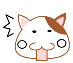 plain-looking cat Sticker sticker #1024334