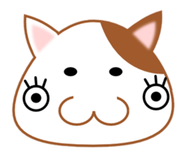 plain-looking cat Sticker sticker #1024335