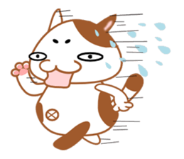 plain-looking cat Sticker sticker #1024346