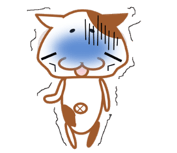 plain-looking cat Sticker sticker #1024347