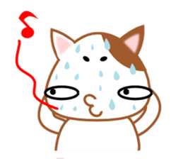 plain-looking cat Sticker sticker #1024361