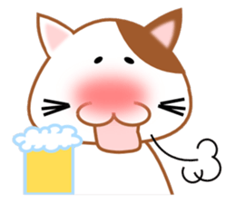 plain-looking cat Sticker sticker #1024364