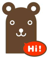 lovely animal icon sticker #1024527