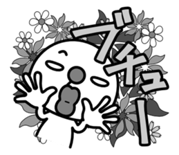 Red nose and one eyebrow comic sticker #1025376