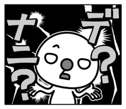 Red nose and one eyebrow comic sticker #1025378