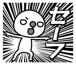 Red nose and one eyebrow comic sticker #1025390