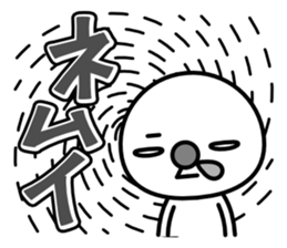 Red nose and one eyebrow comic sticker #1025391