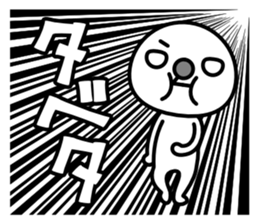 Red nose and one eyebrow comic sticker #1025396