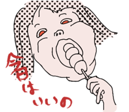 Chubby girls' diet diary sticker #1025616