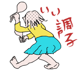 Chubby girls' diet diary sticker #1025625