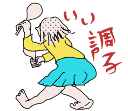 Chubby girls' diet diary sticker #1025625