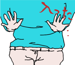 Chubby girls' diet diary sticker #1025638