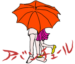 Chubby girls' diet diary sticker #1025643