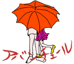 Chubby girls' diet diary sticker #1025643