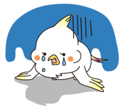 A stylish parakeet nanaironanako sticker #1025951