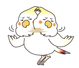 A stylish parakeet nanaironanako sticker #1025957