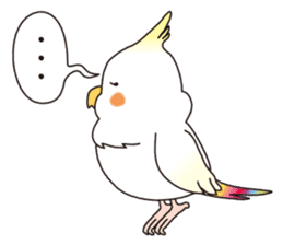A stylish parakeet nanaironanako sticker #1025958