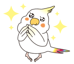 A stylish parakeet nanaironanako sticker #1025960