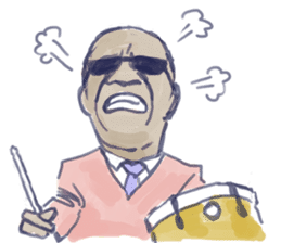 Daily life of jazzmen sticker #1027660