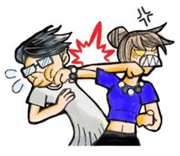 Men and women of the day-to-day sticker #1028004