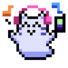 Dot_DE_PON! Halloween cat part.2 sticker #1028293