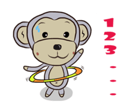Little Monkey & Banana Girl sticker #1028825