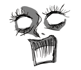 MANGA facial sticker (KAORUKO) sticker #1030282