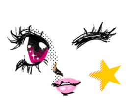 MANGA facial sticker (KAORUKO) sticker #1030284