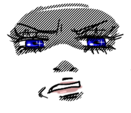 MANGA facial sticker (KAORUKO) sticker #1030285