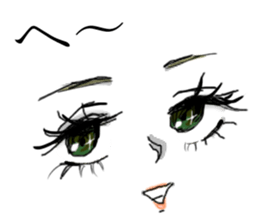 MANGA facial sticker (KAORUKO) sticker #1030290