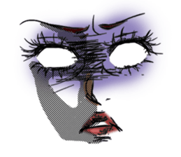 MANGA facial sticker (KAORUKO) sticker #1030298