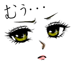 MANGA facial sticker (KAORUKO) sticker #1030303