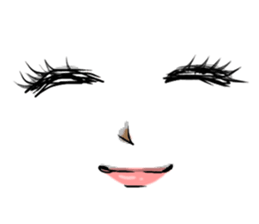 MANGA facial sticker (KAORUKO) sticker #1030304